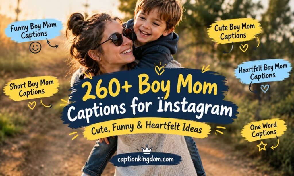 boy mom captions