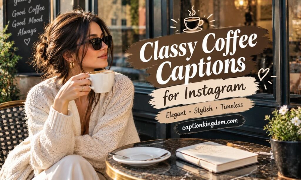 classy coffee captions