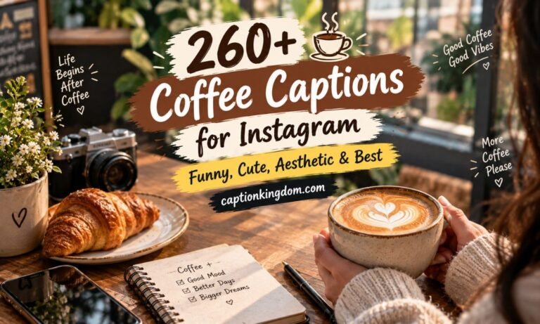coffee captions