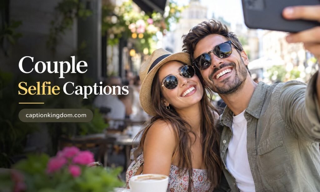 couple selfie caption