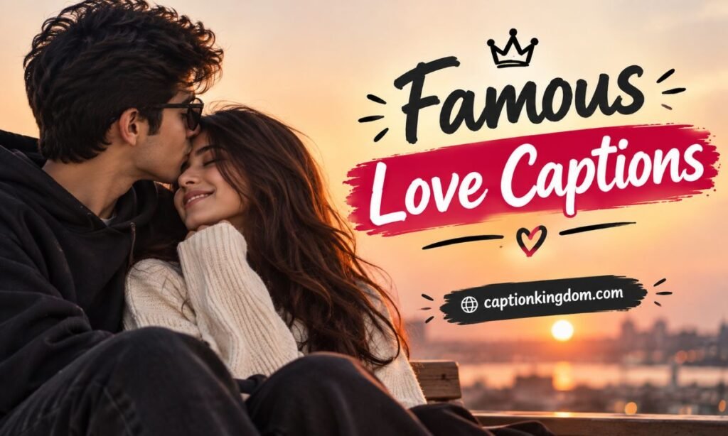 famous love caption
