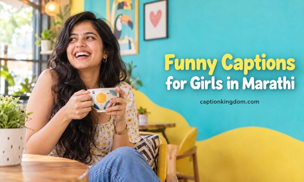 funny caption for girls in marathi