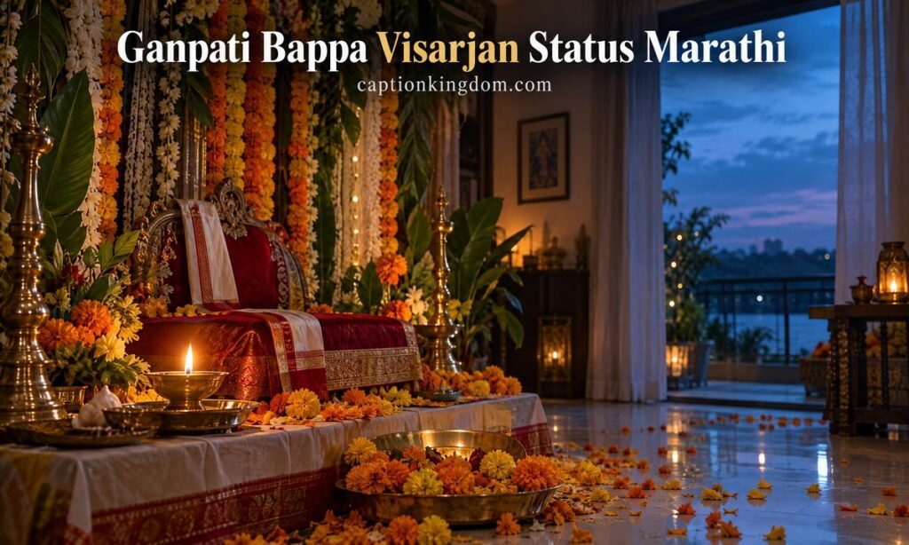 ganpati bappa visarjan status in marathe