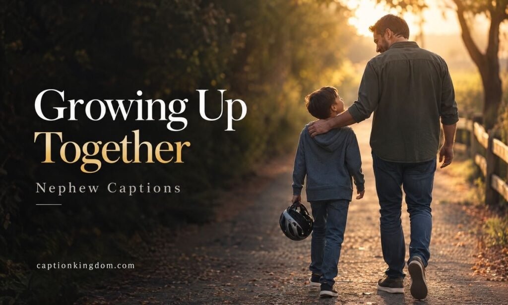 growing up caption
