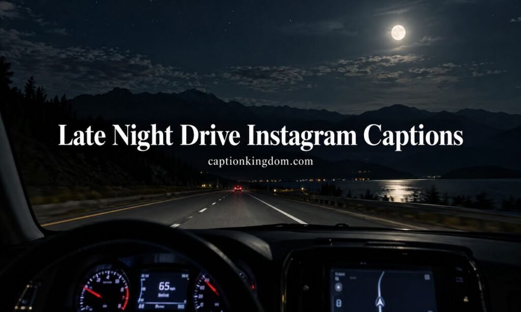 late night drive captions