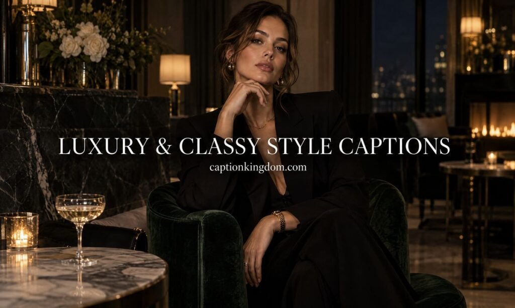 luxury & classy style caption
