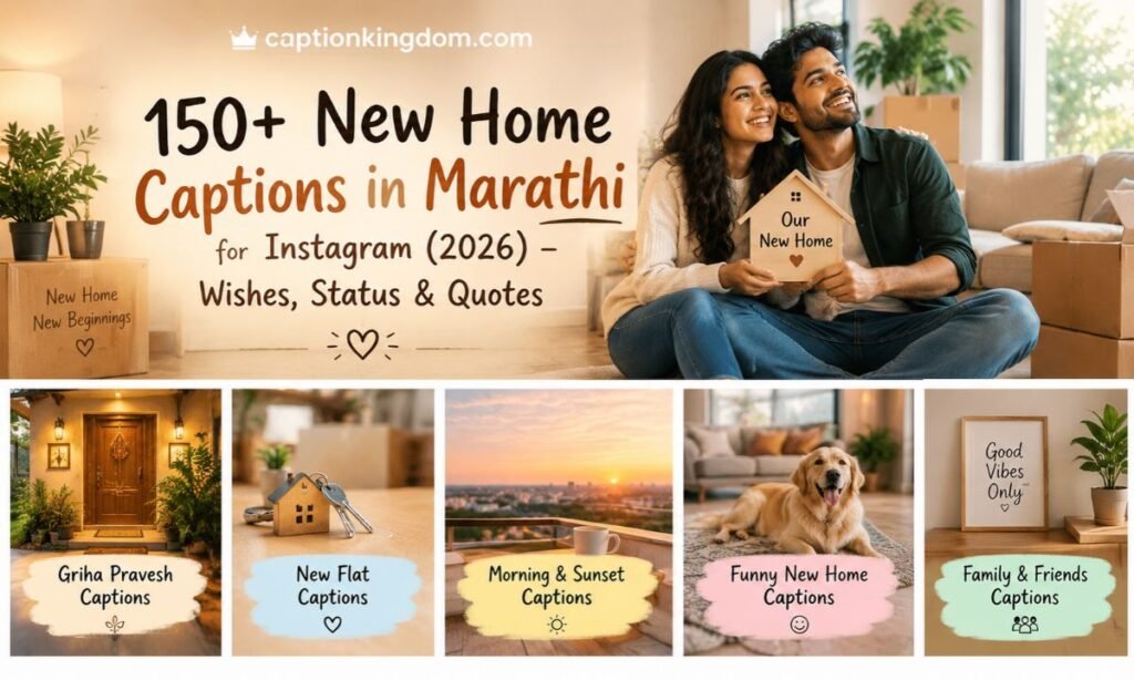 new home caption
