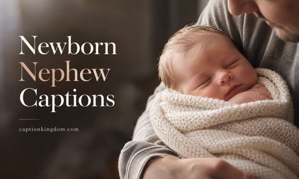 newborn nephew caption