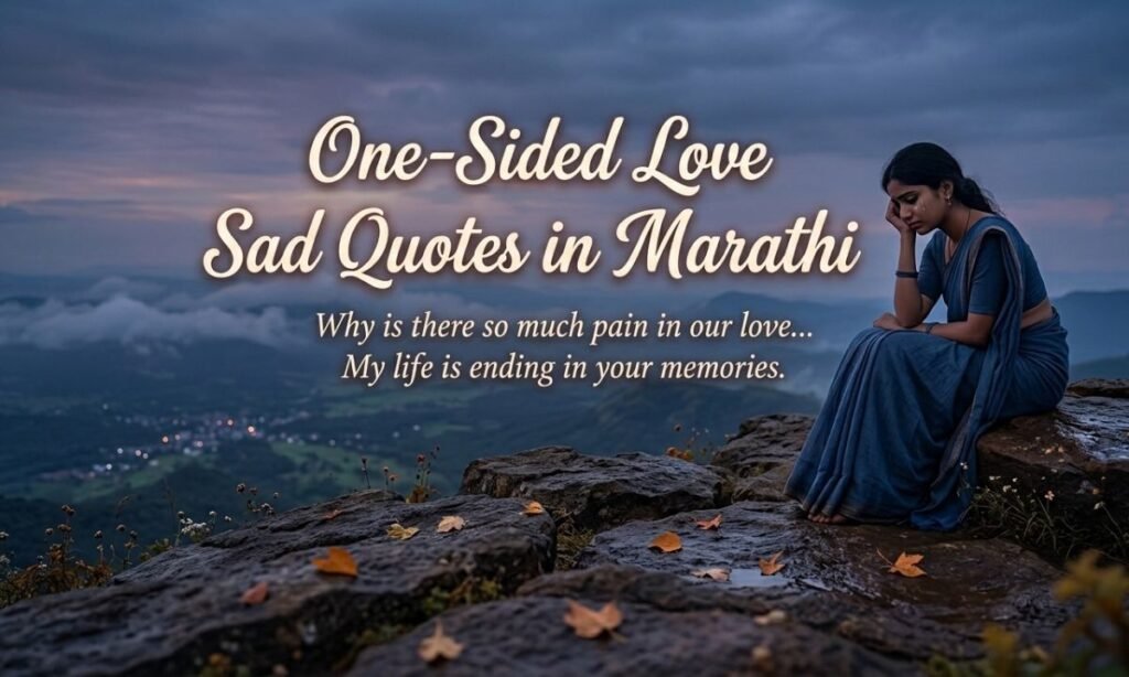 one sided love Sad Quotes Marathi