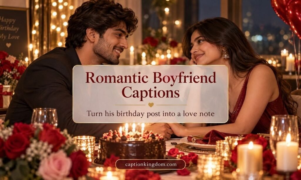 romantic birthday caption