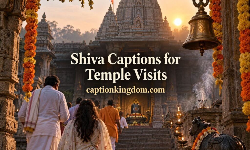 shiva Captions for temple visit