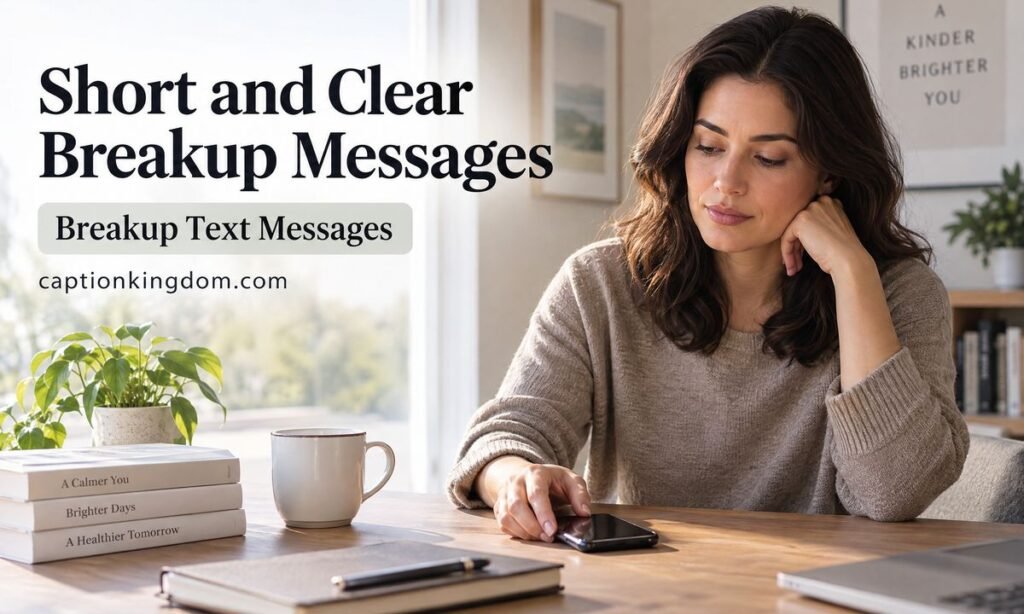 short and clear breakup text message