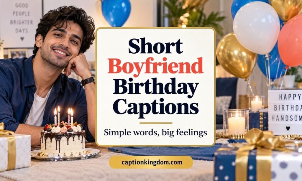 short birthday caption
