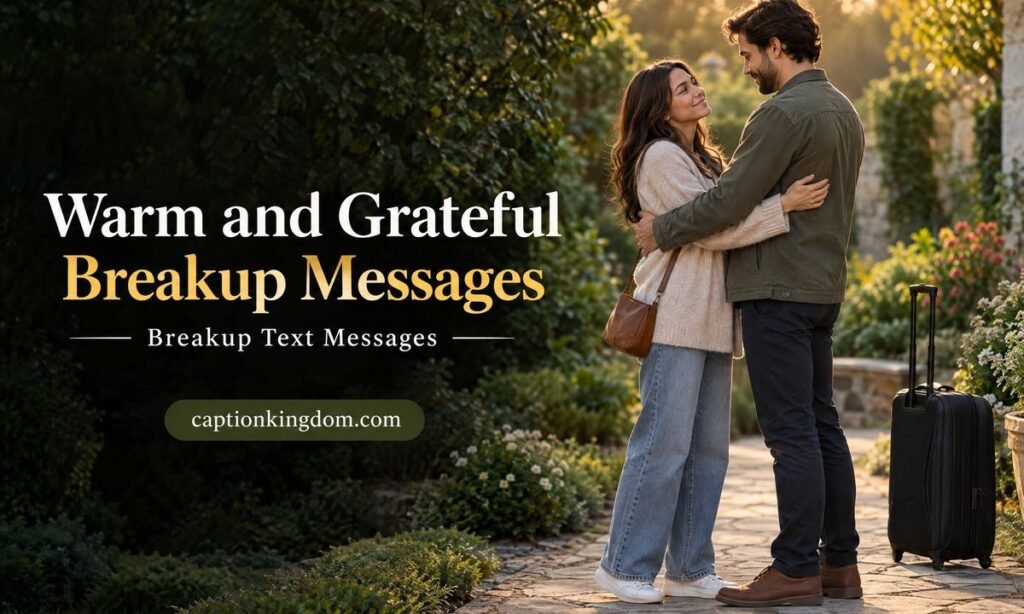warm and grateful breakup text message
